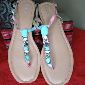 Bar lll jeweled sandals